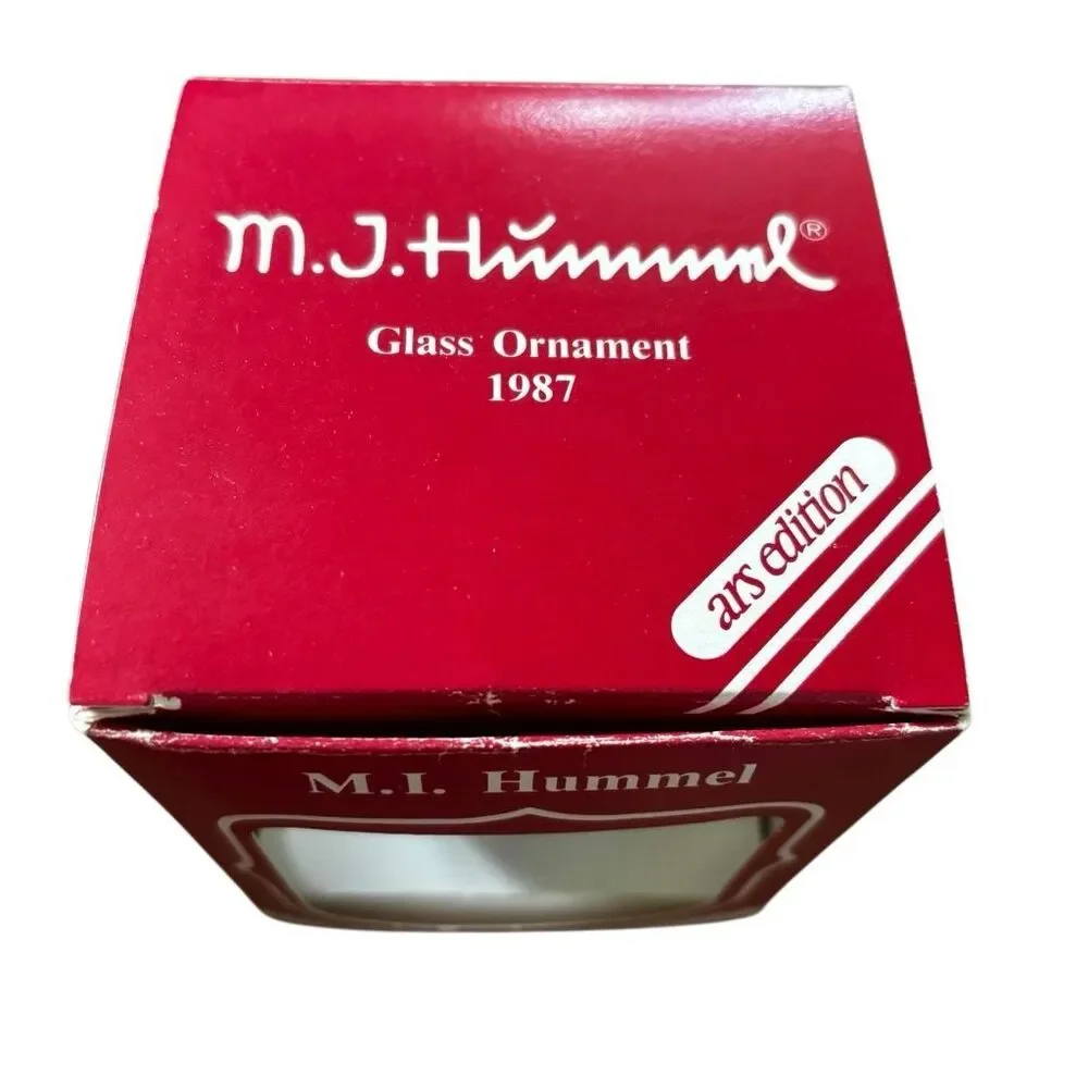 VTG 1987 M.I. Hummel Glass Ornament 